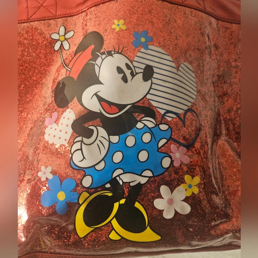 Red‎ Glitter Minnie Mouse Tote Bag